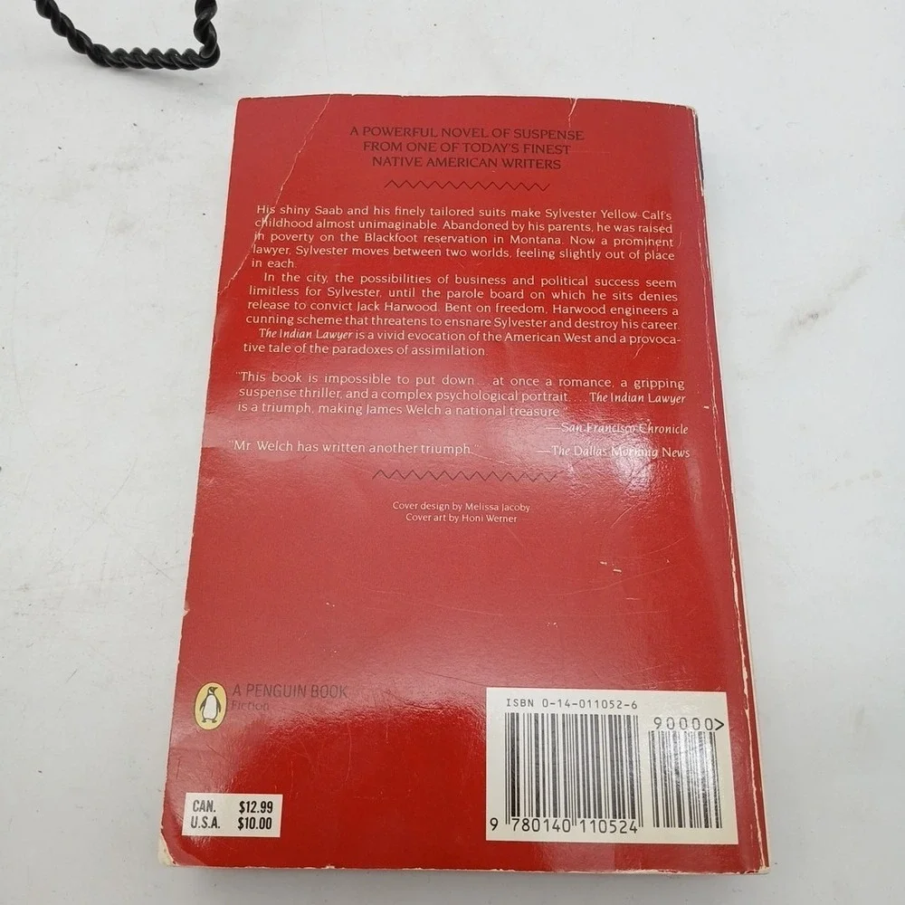 Indian‎ Lawyer by James Welch 1990 Trade Paperback Penguin